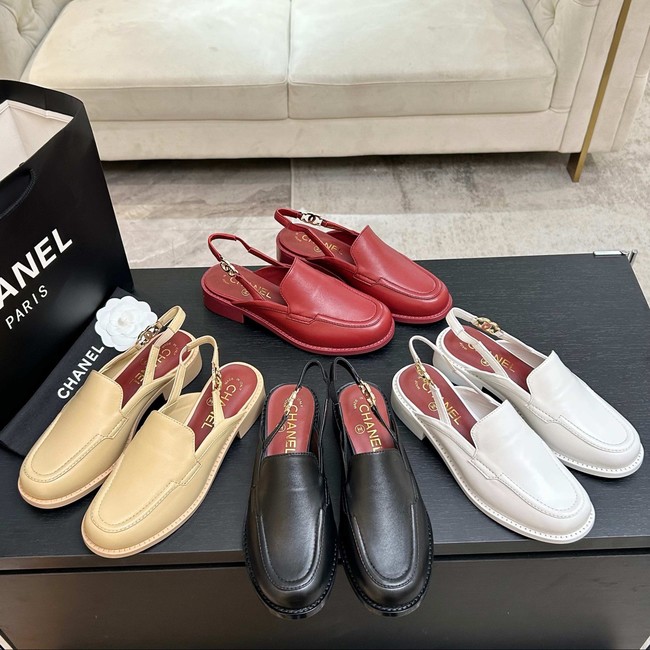 Chanel Slingbacks Shiny Calfskin G47044-1