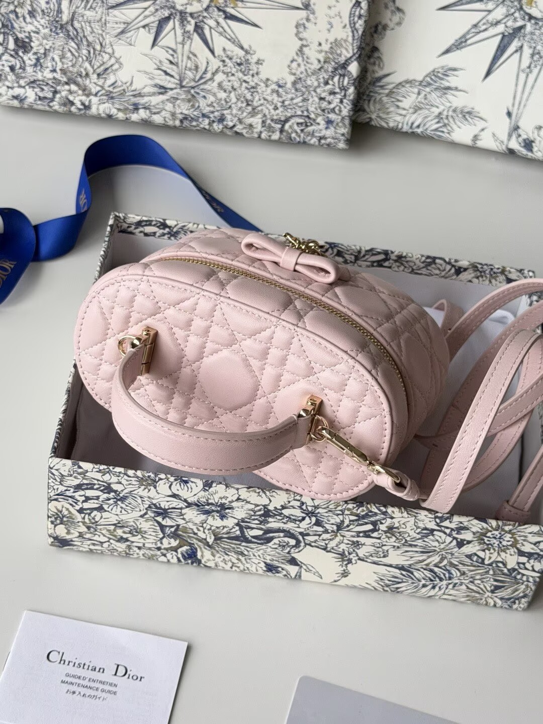 Dior Original Leather Makeup Bag S2603PUQA_M39Z Pink