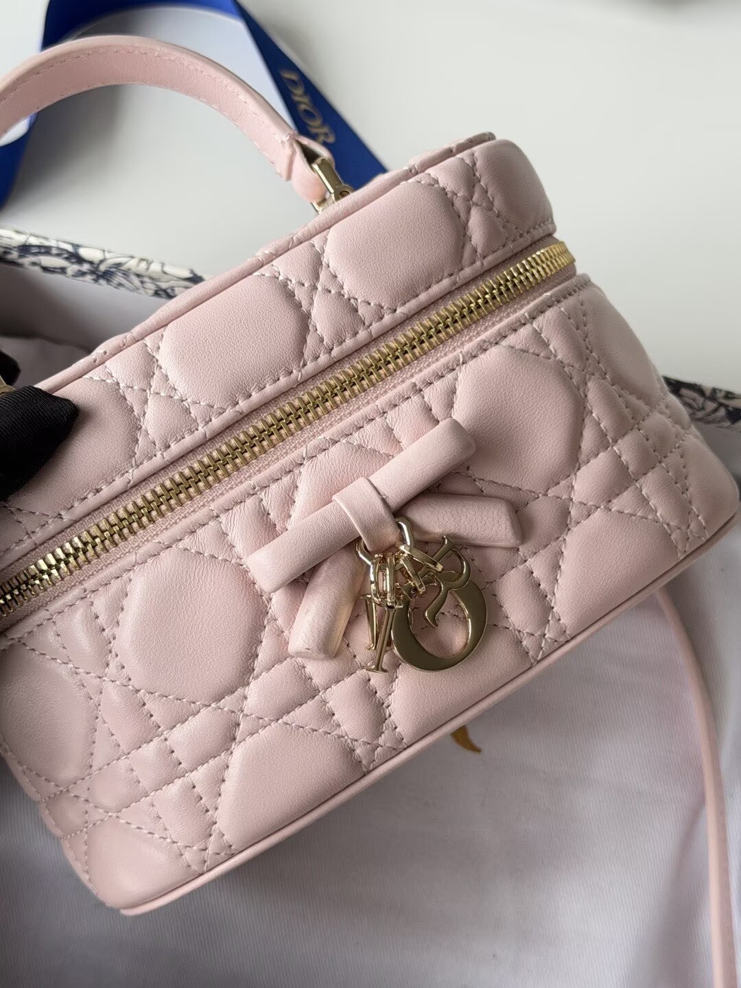 Dior Original Leather Makeup Bag S2603PUQA_M39Z Pink