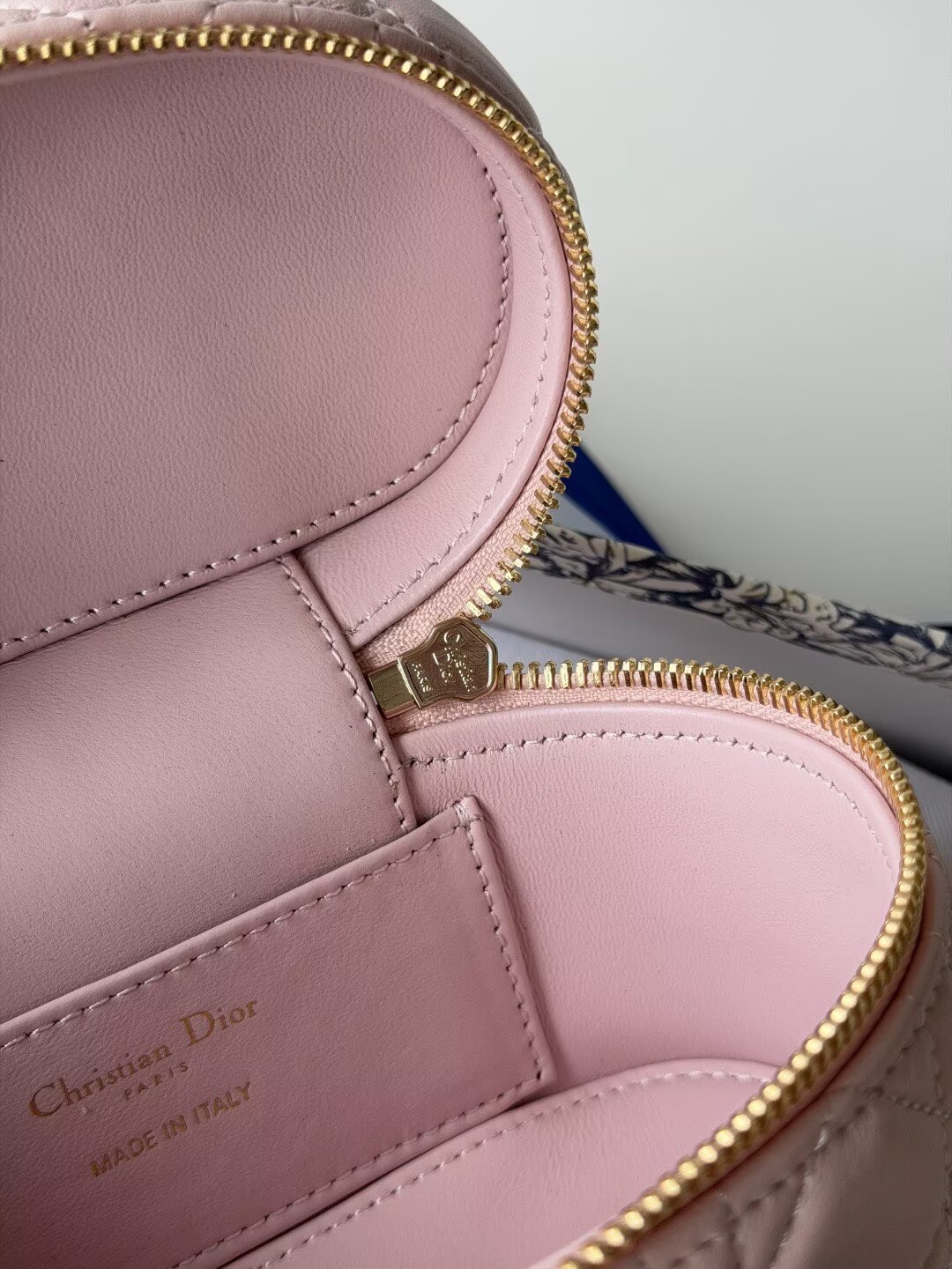 Dior Original Leather Makeup Bag S2603PUQA_M39Z Pink