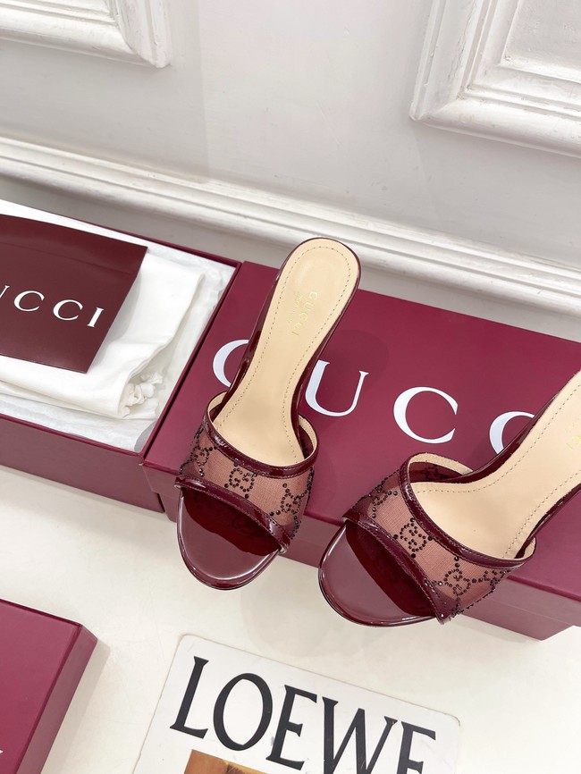 GUCCI Womens crystal slide sandal 855831-1