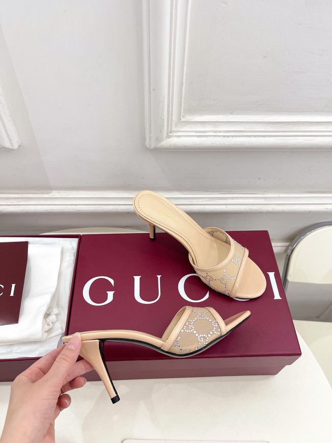 GUCCI Womens crystal slide sandal 855831-2