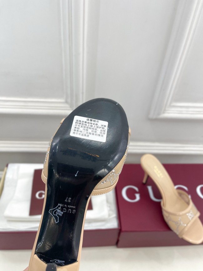 GUCCI Womens crystal slide sandal 855831-2