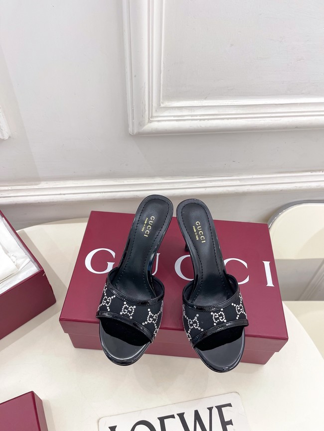 GUCCI Womens crystal slide sandal 855831-3
