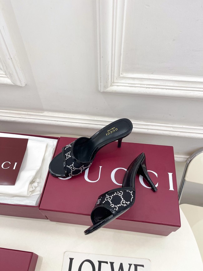 GUCCI Womens crystal slide sandal 855831-3