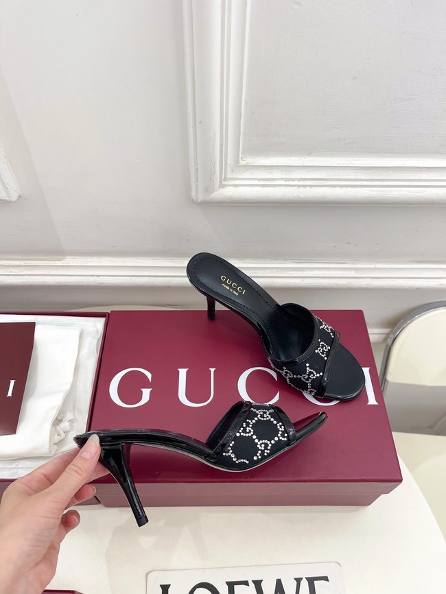GUCCI Womens crystal slide sandal 855831-3
