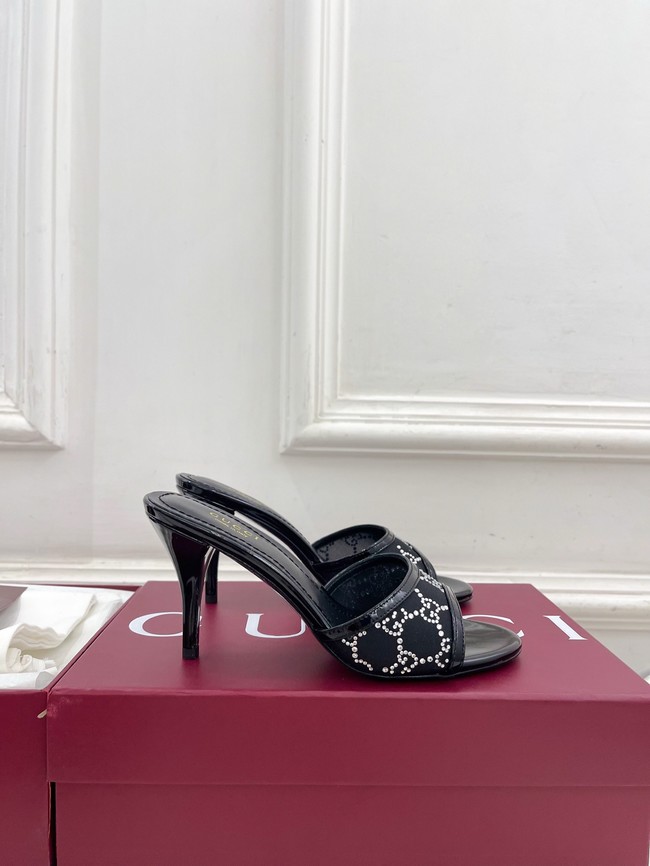 GUCCI Womens crystal slide sandal 855831-3