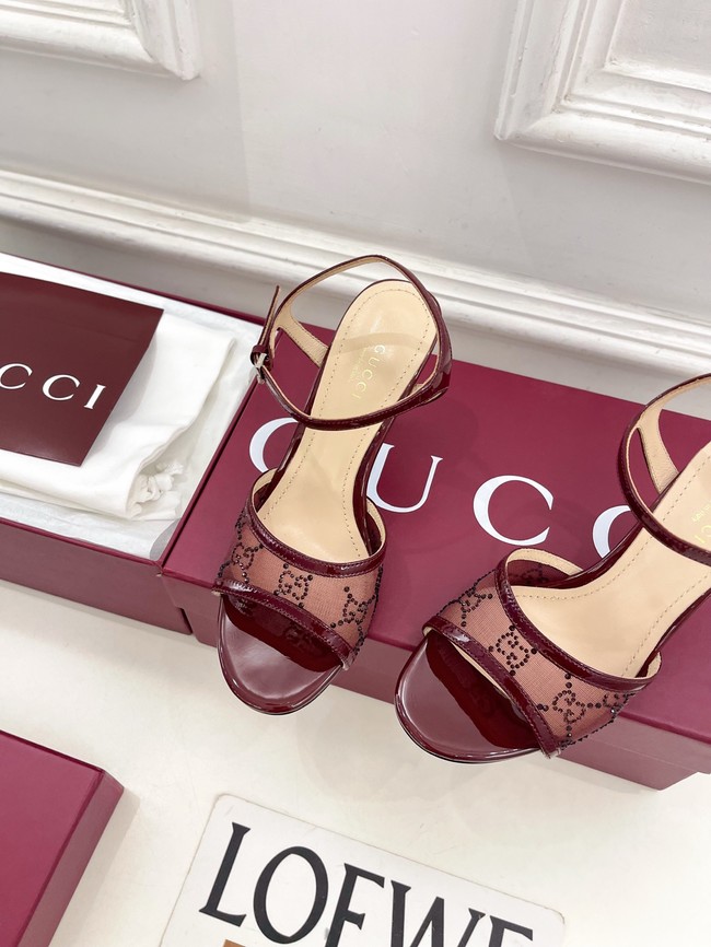 GUCCI Womens crystal slide sandal 855832-1