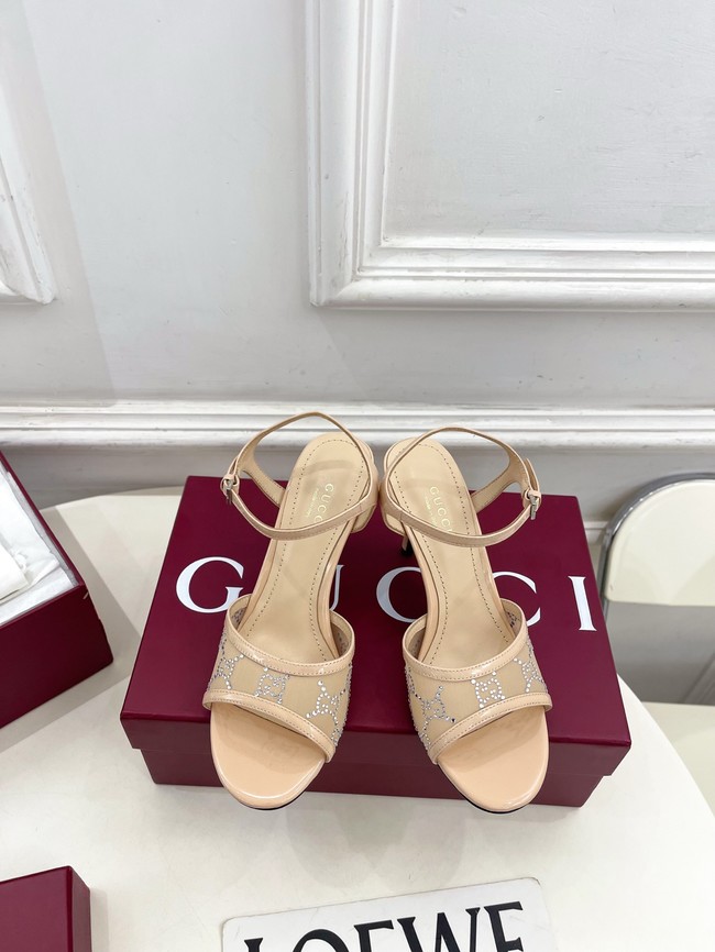 GUCCI Womens crystal slide sandal 855832-2