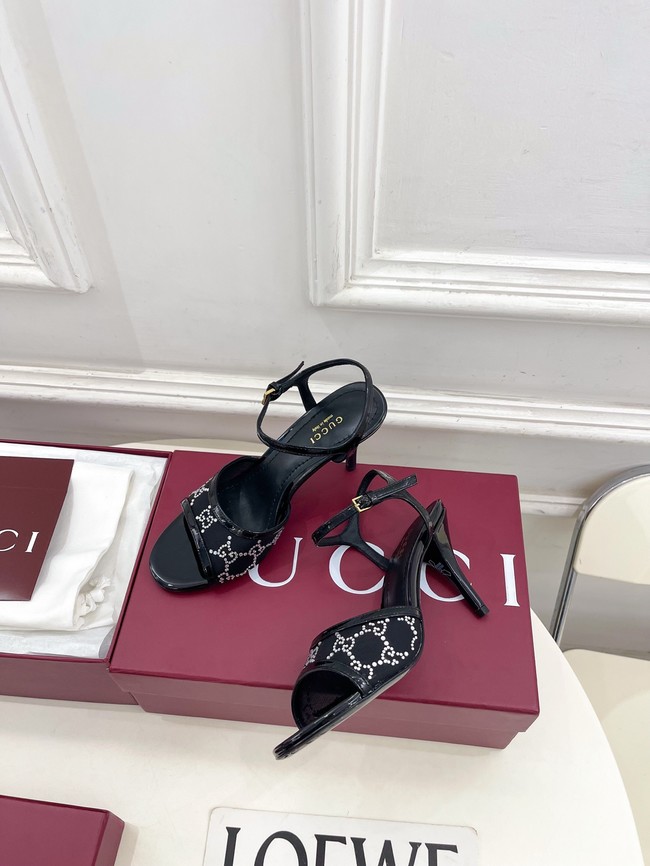 GUCCI Womens crystal slide sandal 855832-3