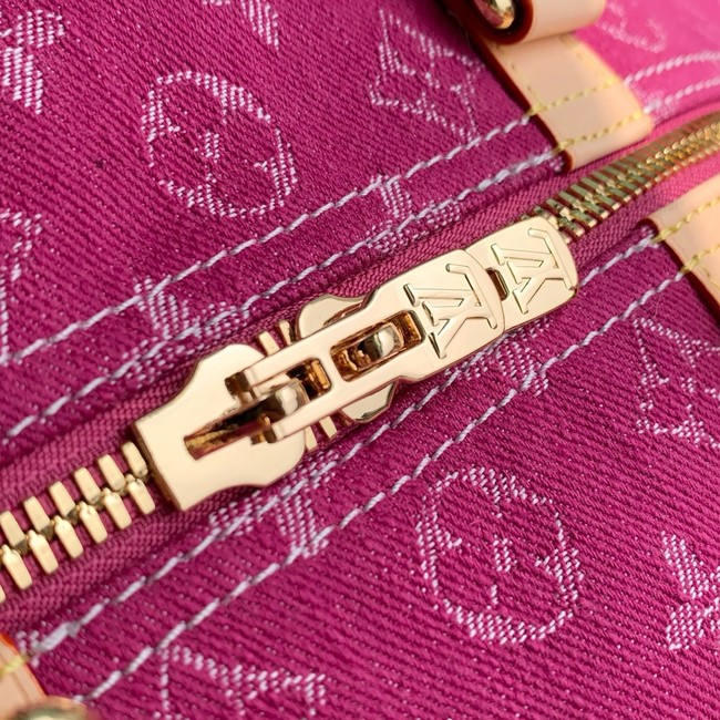 Louis Vuitton Keepall Bandouliere 45 M27944 Fuchsia Denim