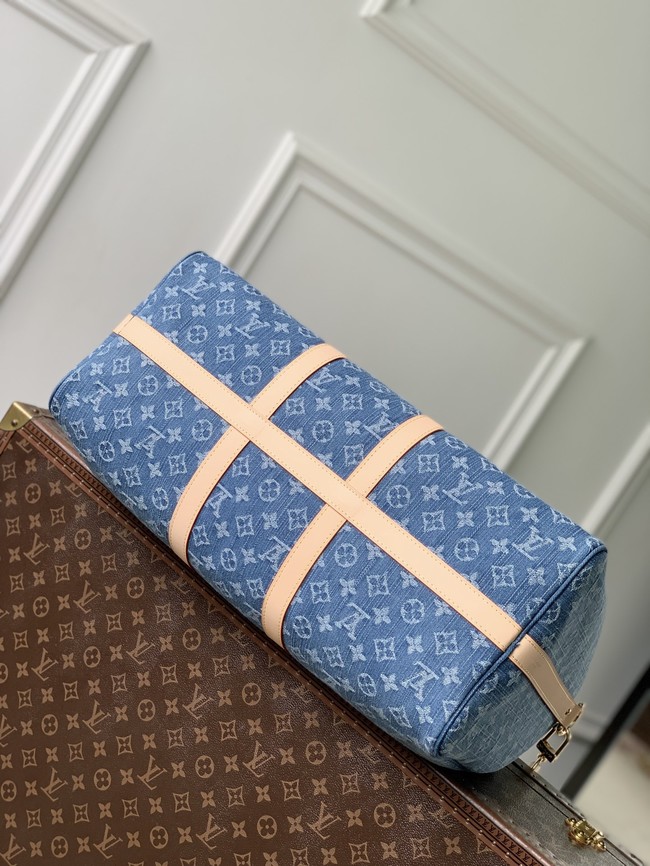 Louis Vuitton Keepall Bandouliere 45 M27944 blue Denim