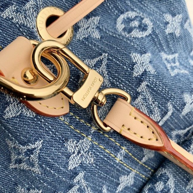 Louis Vuitton Montsouris Cargo Backpack M27330 Blue Denim