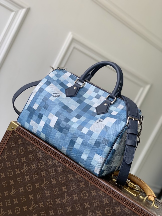 Louis Vuitton NEW Speedy 30 Bandouliere M28978 Indigo Blue