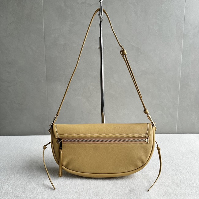 CELINE LITTLE HALFMOON SOFT TRIOMPHE IN SUPPLE SHINY LAMBSKIN 73778 SANDCASTLE