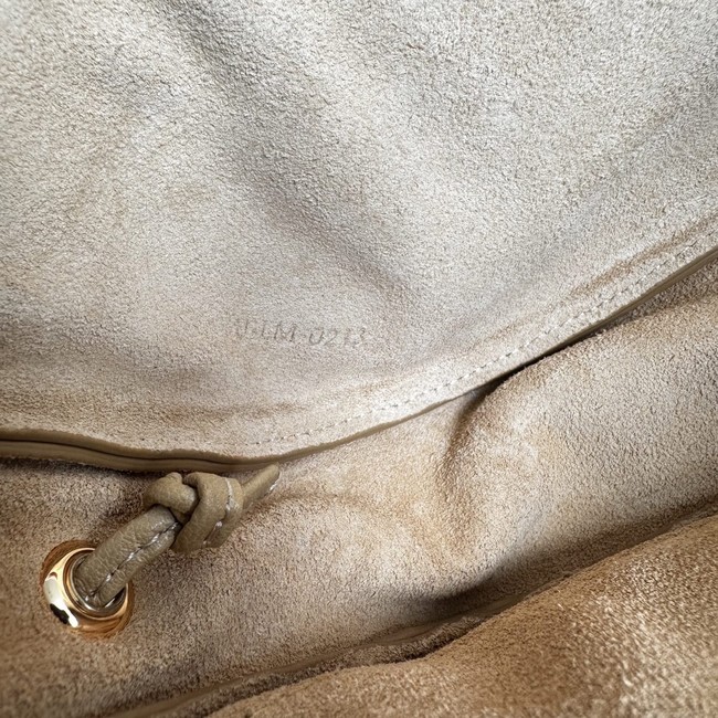 CELINE LITTLE HALFMOON SOFT TRIOMPHE IN SUPPLE SHINY LAMBSKIN 73778 SANDCASTLE