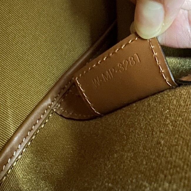 CELINE SOFT SHOPPER BAG IN Triomphe Canvas and Calfskin 123912 TAN