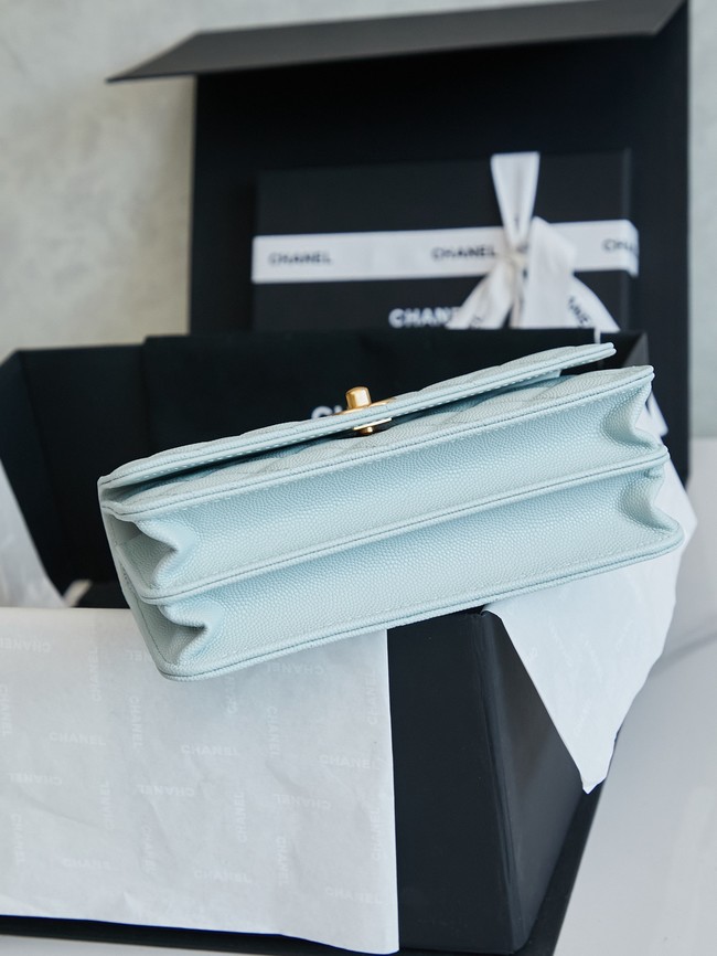 CHANEL Mini Flap Bag with Top Handle AP4798 light blue