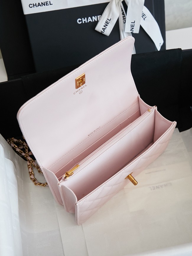 CHANEL Mini Flap Bag with Top Handle AP4798 pink