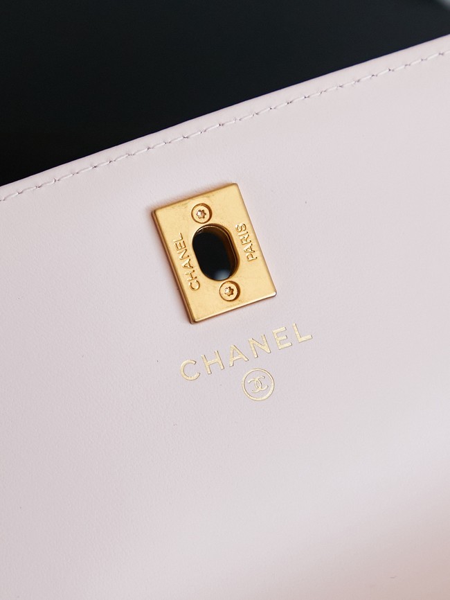 CHANEL Mini Flap Bag with Top Handle AP4798 pink