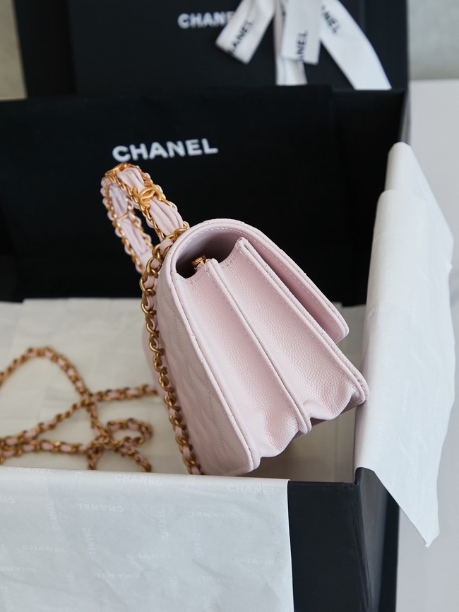 CHANEL Mini Flap Bag with Top Handle AP4798 pink