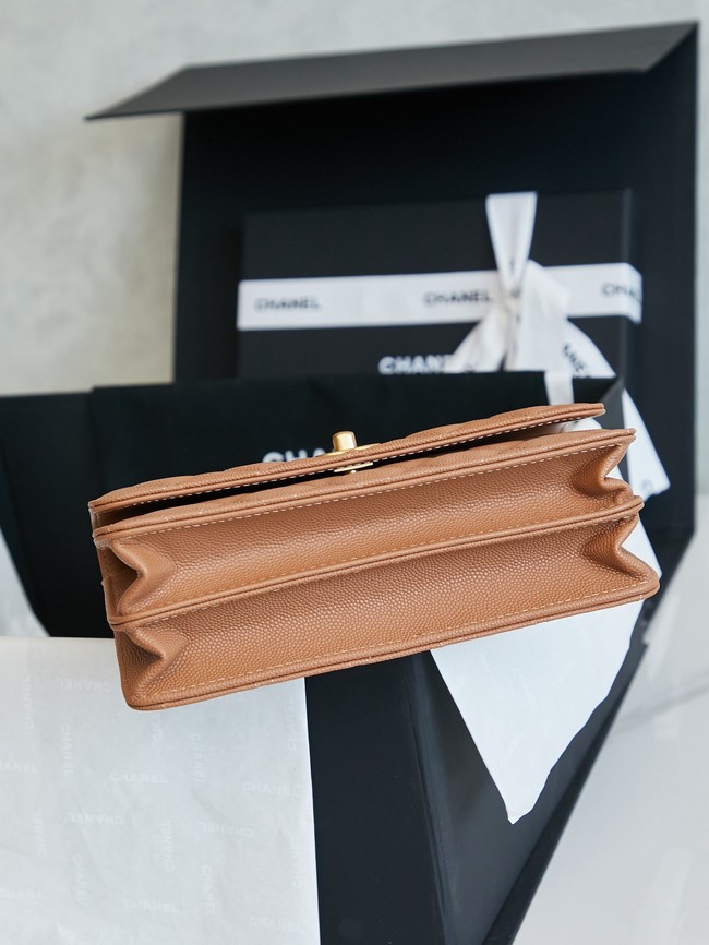 CHANEL Mini Flap Bag with Top Handle AP4798 tan