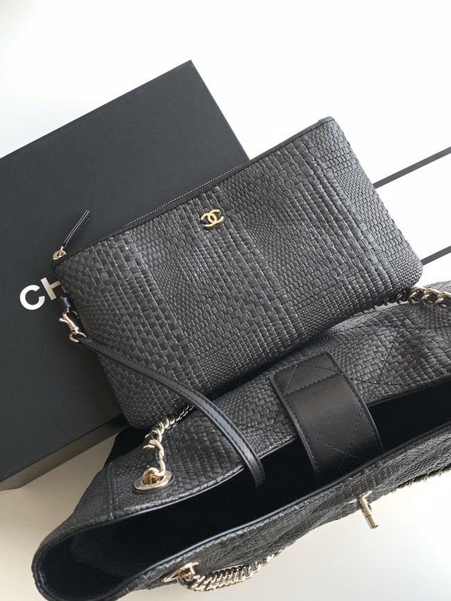 CHANEL Shopping Bag AS6090 black