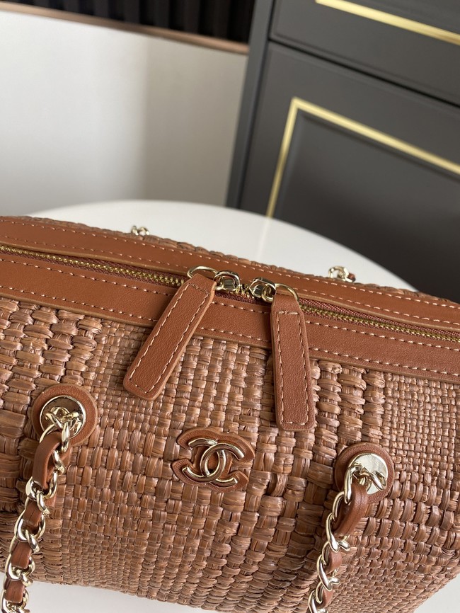 CHANEL Small Bowling Bag AS4474 tan