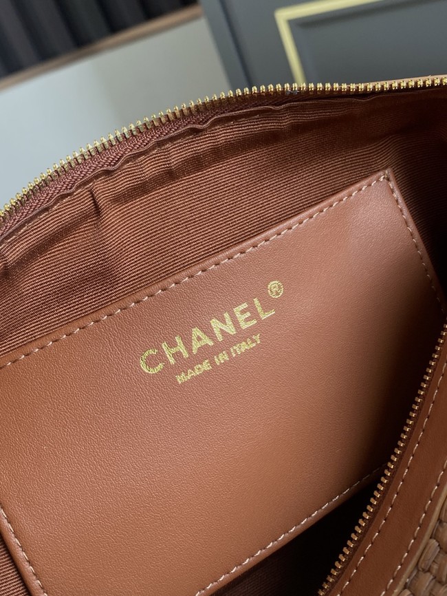 CHANEL Small Bowling Bag AS4474 tan
