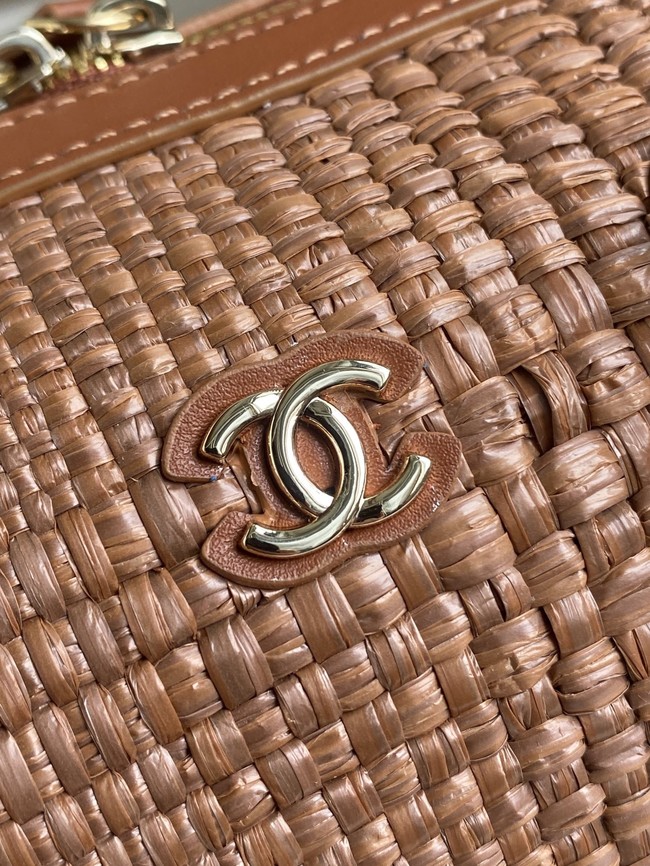 CHANEL Small Bowling Bag AS4474 tan