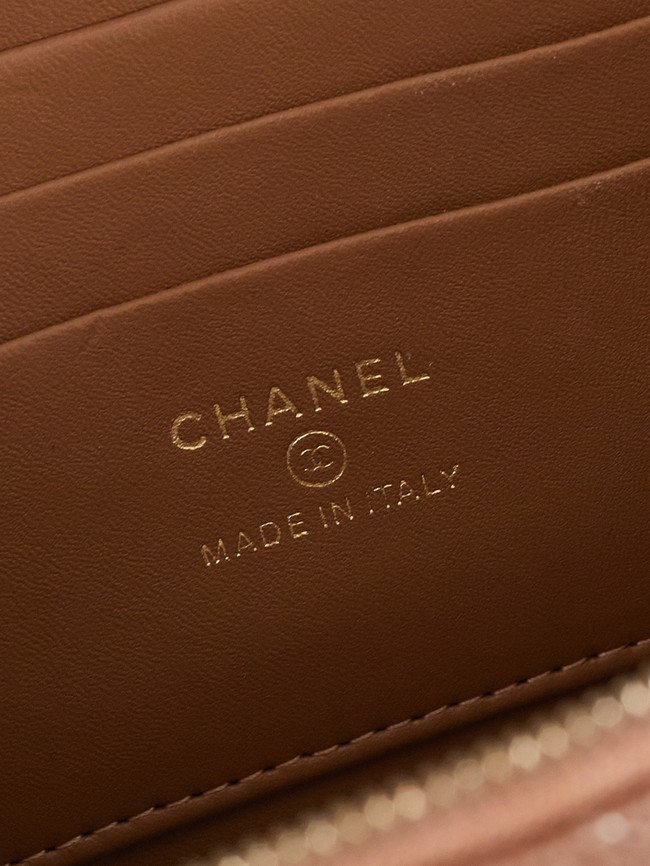 Chanel Long Vanity with chain AP4842 tan