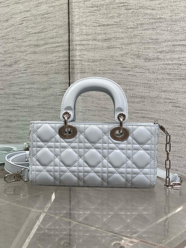 Dior Mini Lady D-Joy Bag Cannage Lambskin M0636O ice blue