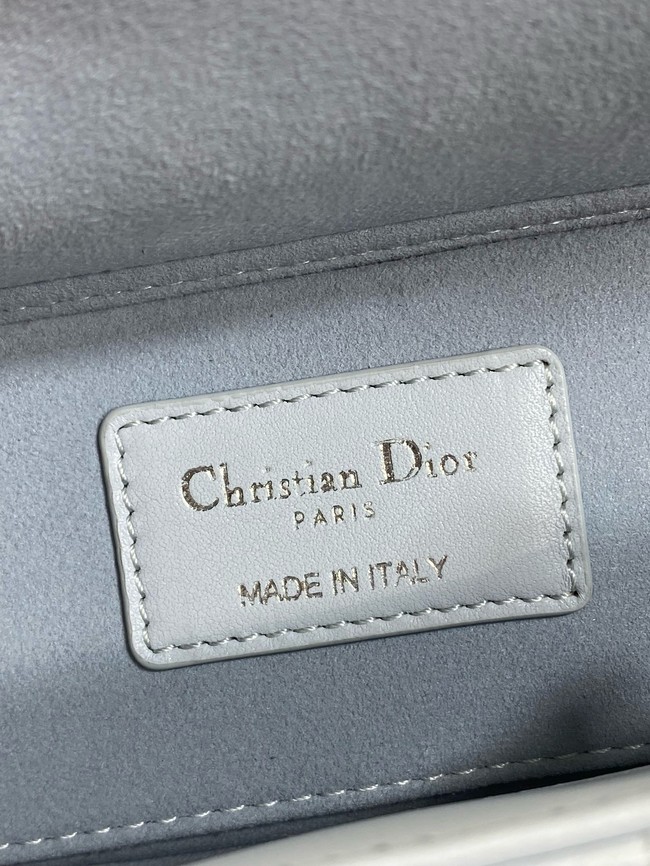 Dior Mini Lady D-Joy Bag Cannage Lambskin M0636O ice blue