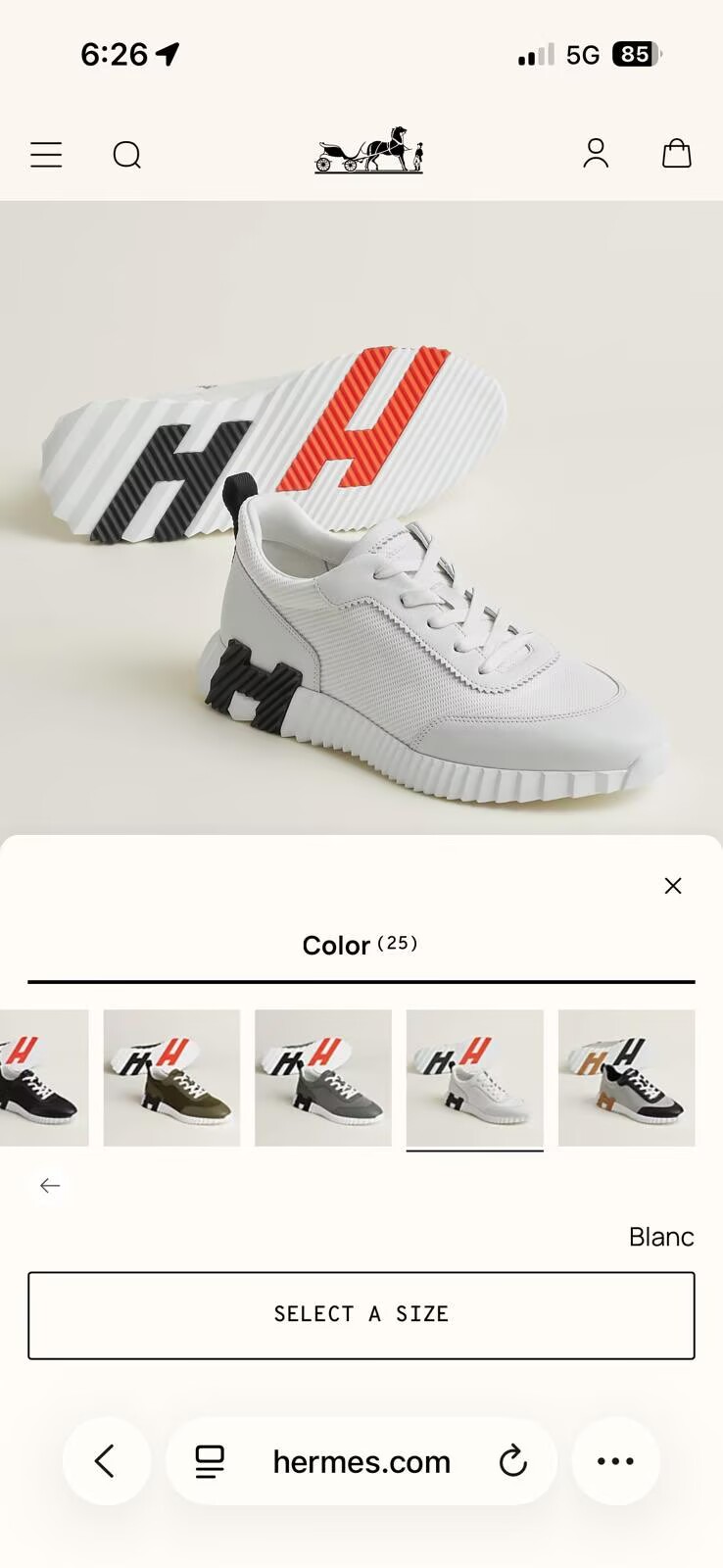 Hermes Bouncing Shoes 69888-1