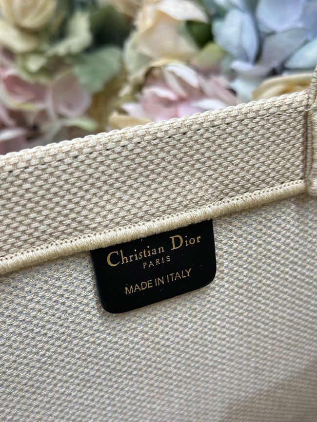 Medium Dior Book Tote with Strap M1354PE Beige and Red