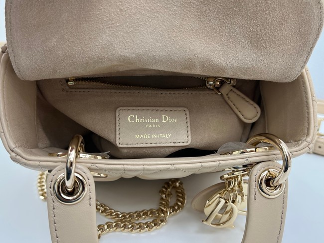 Mini Lady Dior Bag with Chain Cannage Lambskin M0505OU Trench