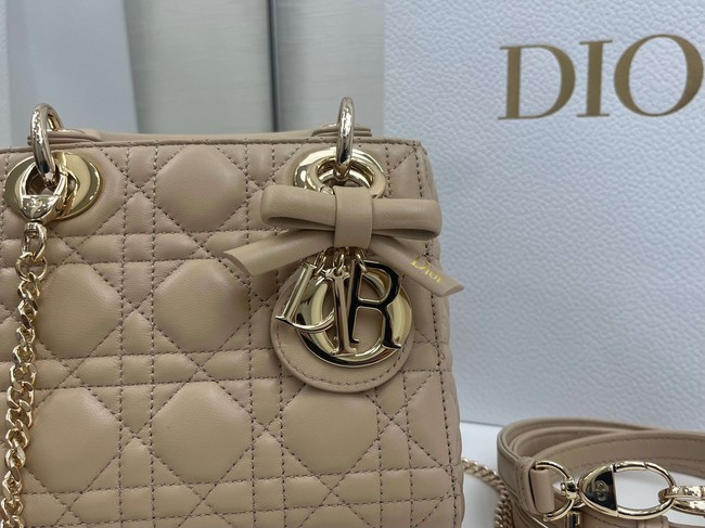 Mini Lady Dior Bag with Chain Cannage Lambskin M0505OU Trench