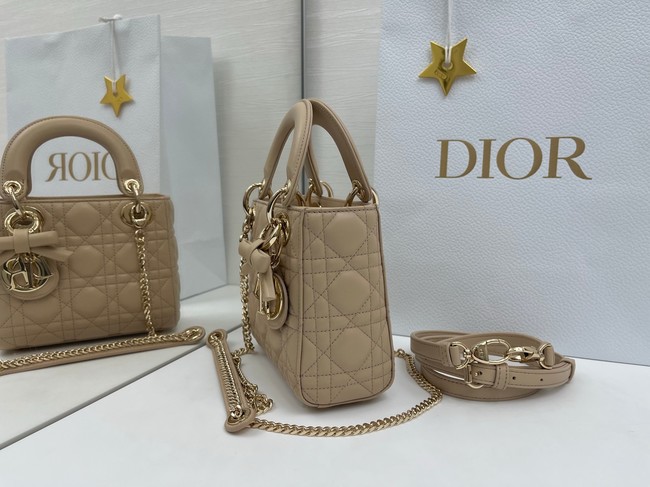 Mini Lady Dior Bag with Chain Cannage Lambskin M0505OU Trench