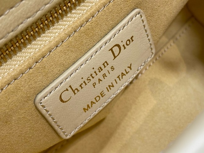 Mini Lady Dior My ABCDior Bag Cannage Lambskin M0505O yellow