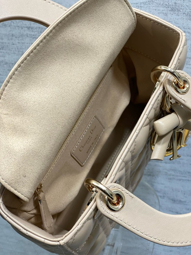 Small Lady Dior Bag with Strap Cannage Lambskin M0531OU Trench