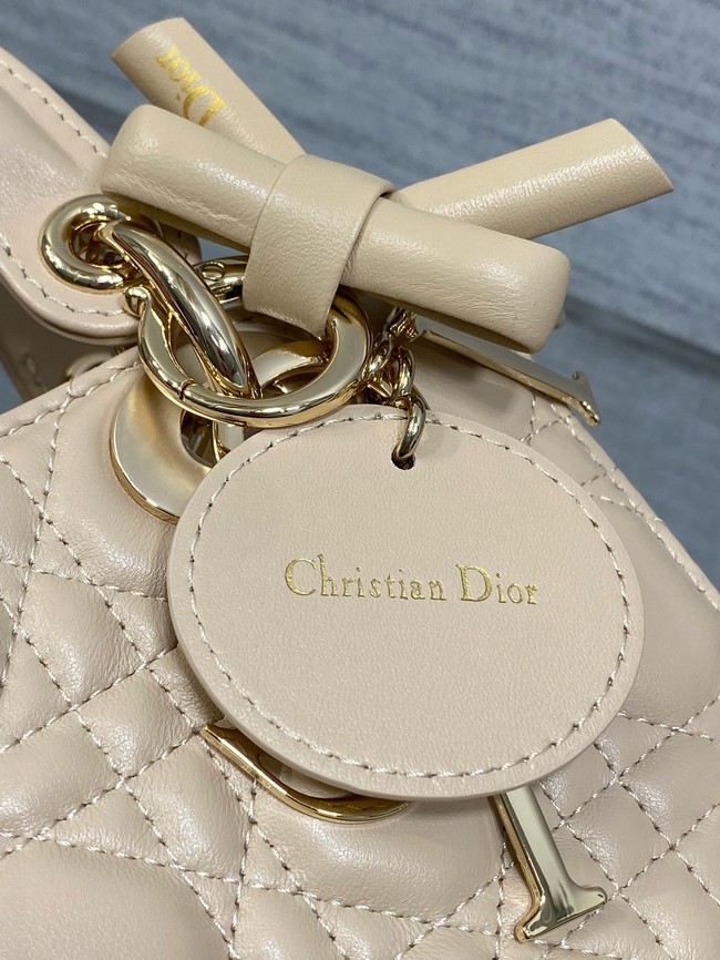Small Lady Dior Bag with Strap Cannage Lambskin M0531OU Trench