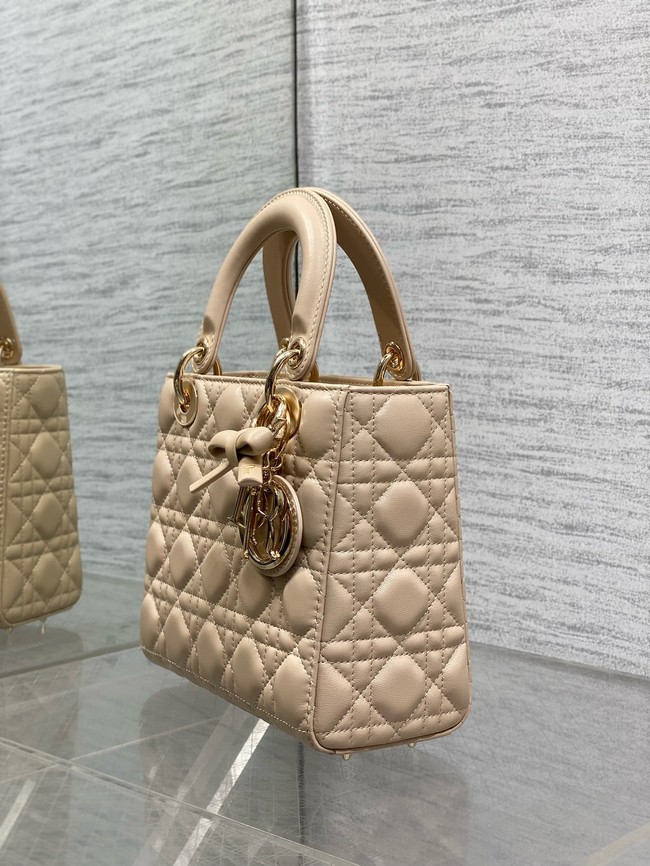 Small Lady Dior Bag with Strap Cannage Lambskin M0531OU Trench