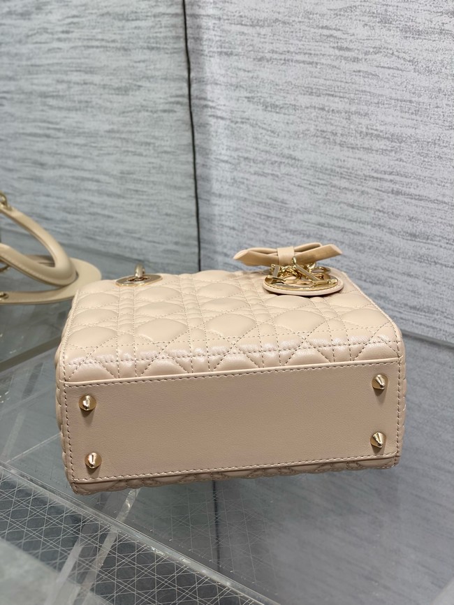 Small Lady Dior Bag with Strap Cannage Lambskin M0531OU Trench