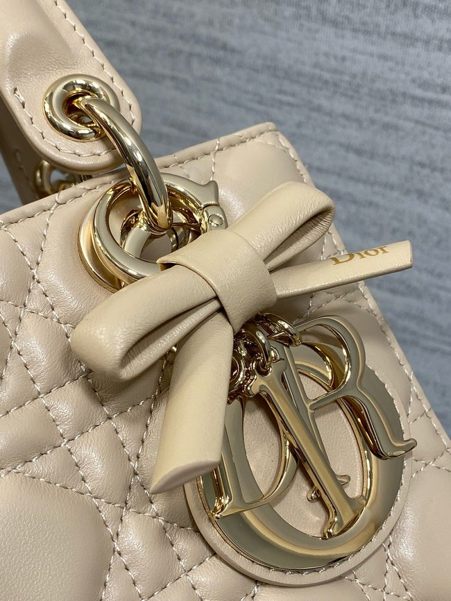 Small Lady Dior Bag with Strap Cannage Lambskin M0531OU Trench