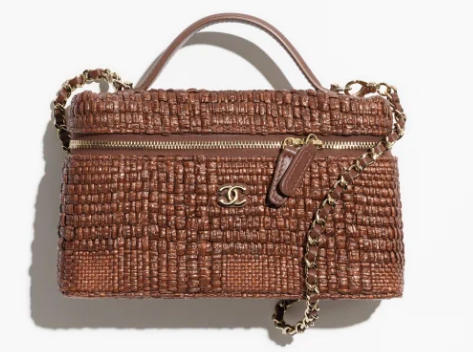 CHANEL Classic Vanity with Chain AP4385 Brown