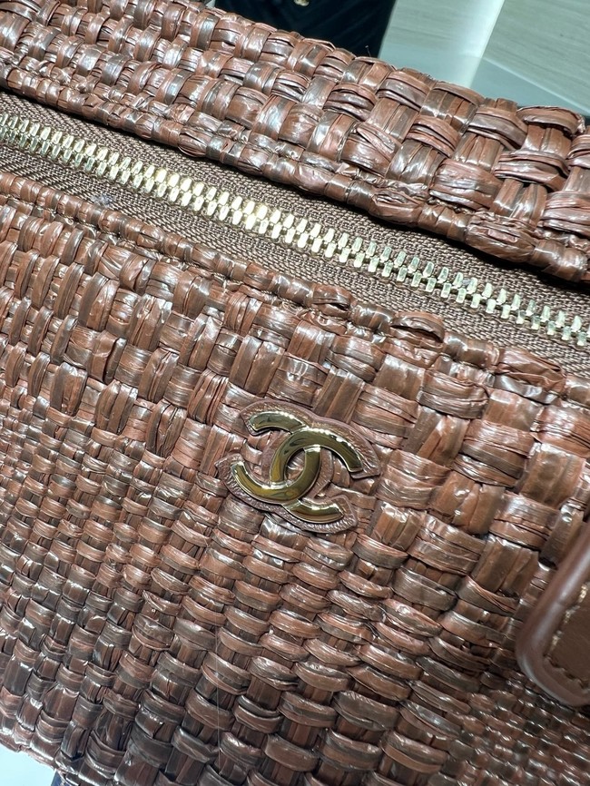 CHANEL Classic Vanity with Chain AP4385 Brown
