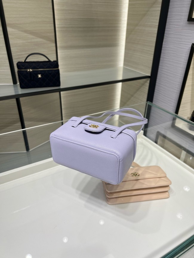 CHANEL Long Vanity with Leather Strap AP5067 Light purple