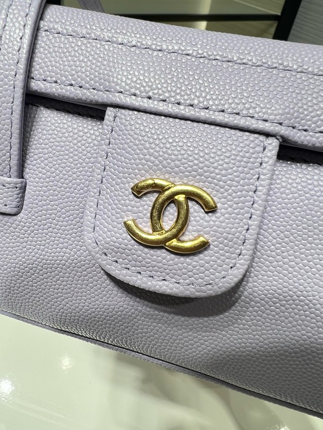 CHANEL Long Vanity with Leather Strap AP5067 Light purple