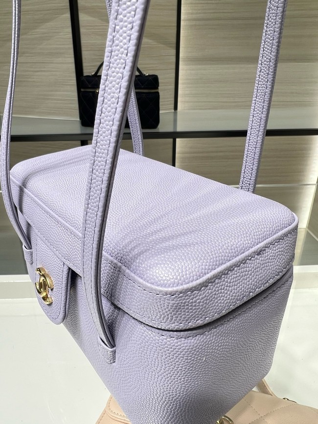 CHANEL Long Vanity with Leather Strap AP5067 Light purple