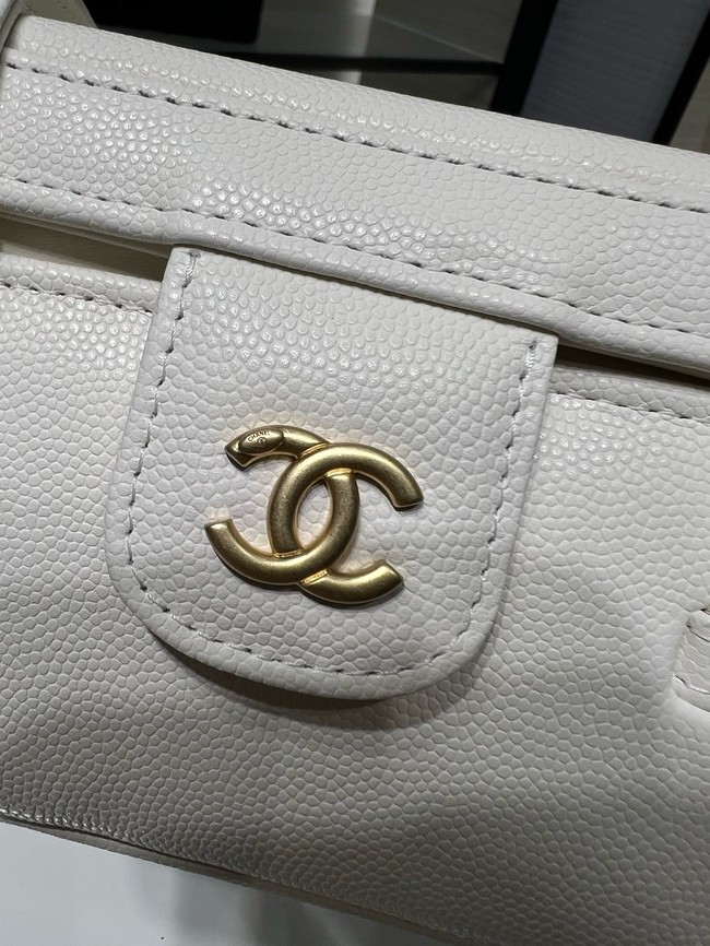 CHANEL Long Vanity with Leather Strap AP5067 white